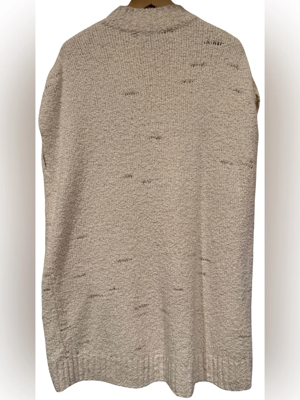 Free People Beach Cozy Up Tunic Sweater Dress Coastal Cover Up M Cotton Boho